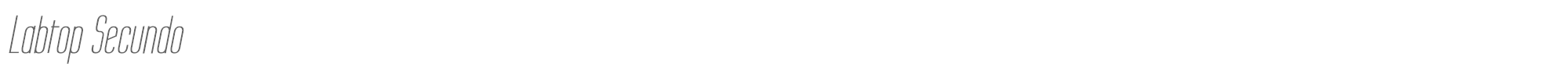 Labtop LABTSECI.ttf font preview
